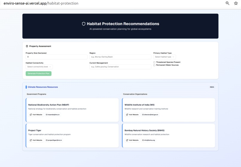 EnviroSense AI: Climate-Smart Agricultural Platform – screenshot 1