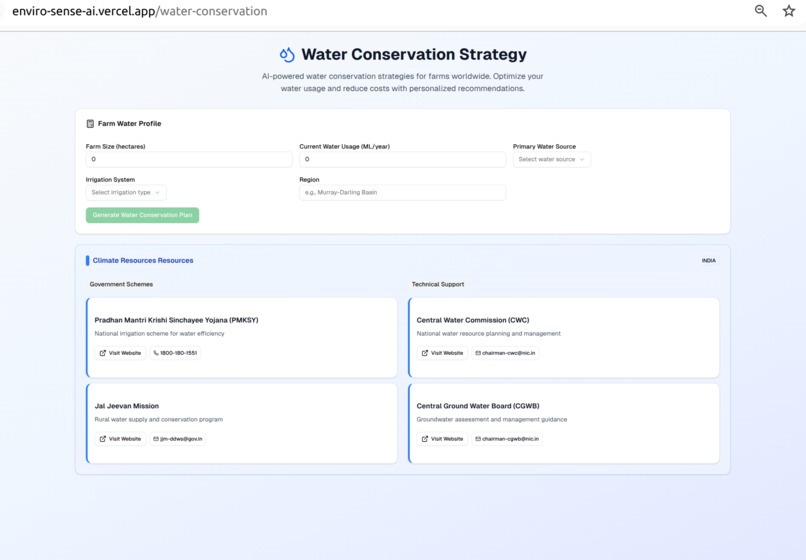 EnviroSense AI: Climate-Smart Agricultural Platform – screenshot 3