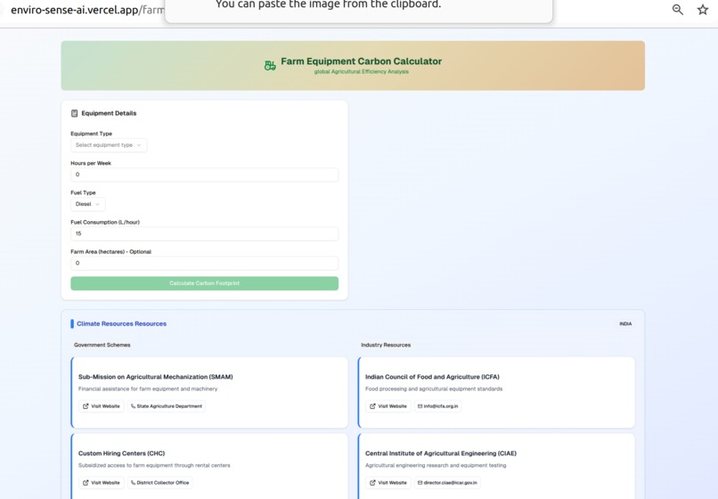 EnviroSense AI: Climate-Smart Agricultural Platform – screenshot 5