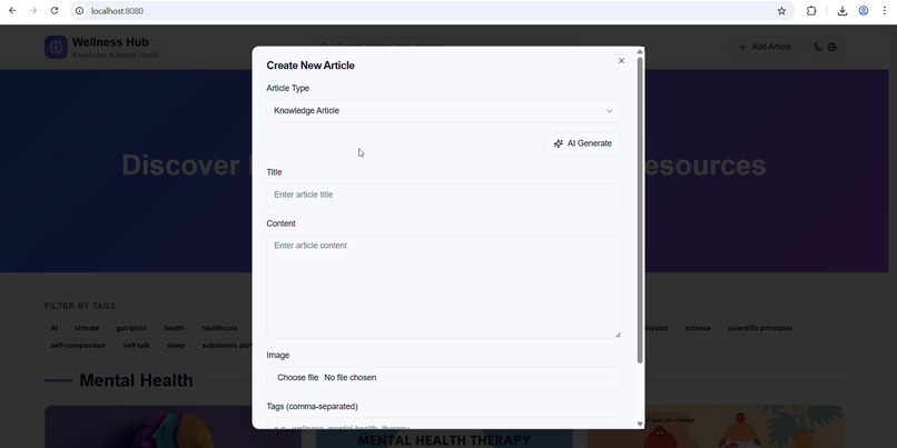 Wellness Hub – screenshot 1