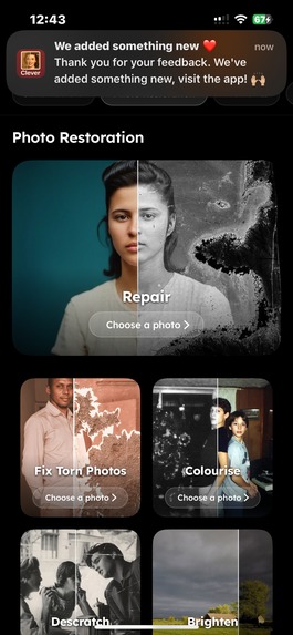 Clever: Photo Restore & Repair – screenshot 4