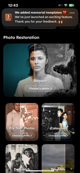 Clever: Photo Restore & Repair – screenshot 5
