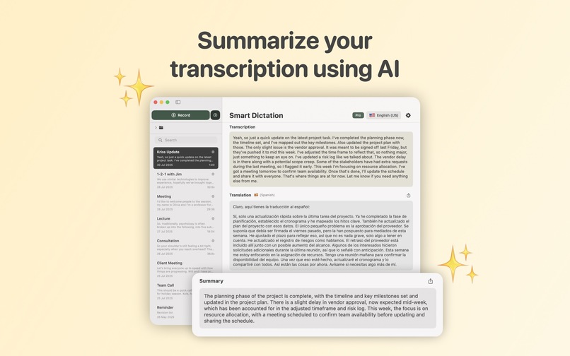 Smart Dictation – screenshot 4