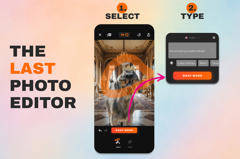 PHOTOGOAT AI — the last photo editor you’ll ever need – screenshot 1