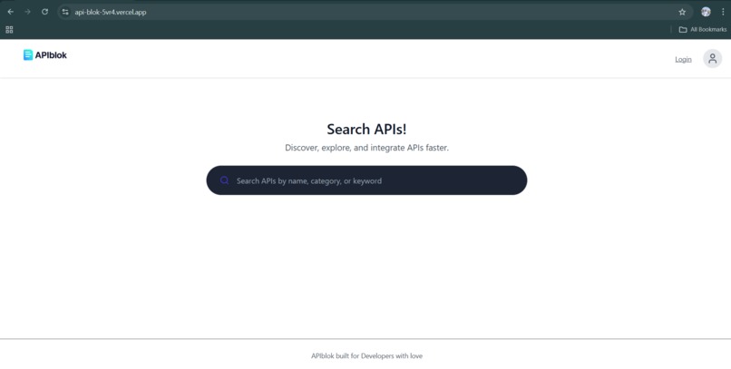 APIblok – screenshot 2
