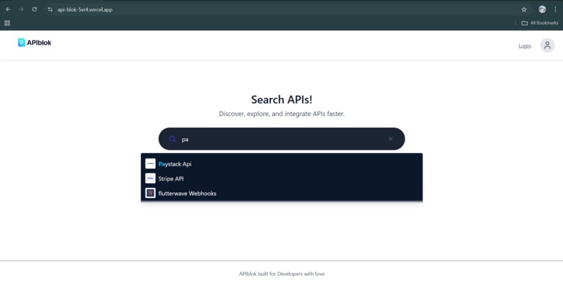 APIblok – screenshot 3