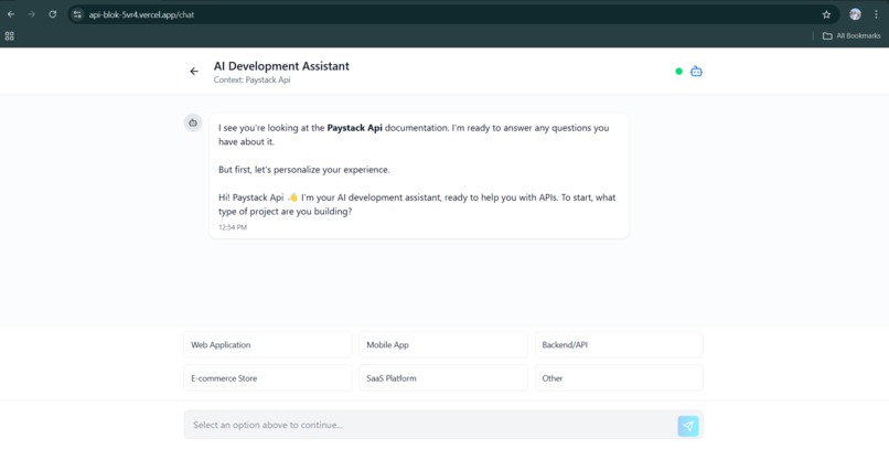 APIblok – screenshot 8