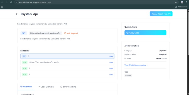 APIblok – screenshot 10