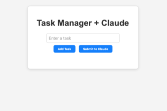 Task Manager + Claude