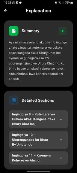 KirundiGuard: AI Legal Assistant for Burundi – screenshot 4