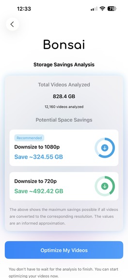 Bonsai: Video Compressor – screenshot 2