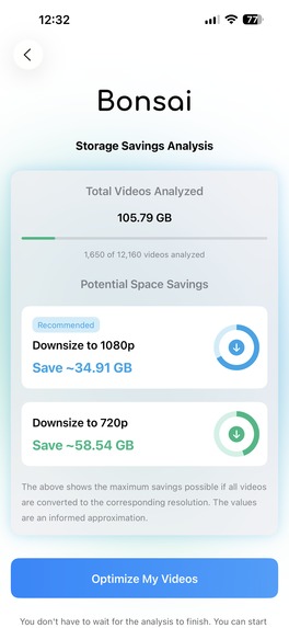 Bonsai: Video Compressor – screenshot 3