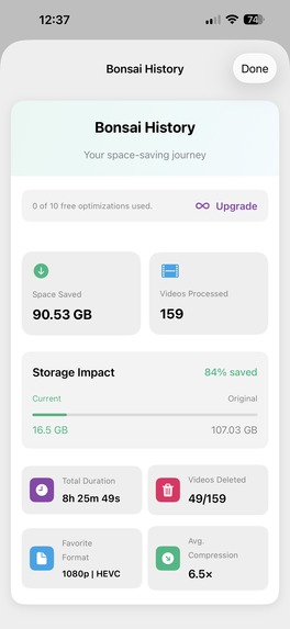 Bonsai: Video Compressor – screenshot 10