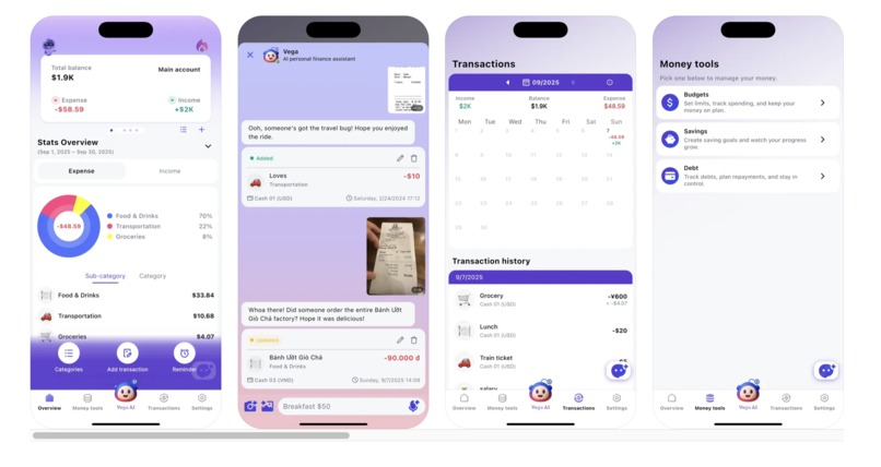 Vega: AI Money Tracker – screenshot 1