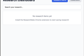 ResearchMate – Your intelligent research companion