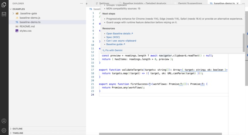 Baseline Gate – screenshot 1