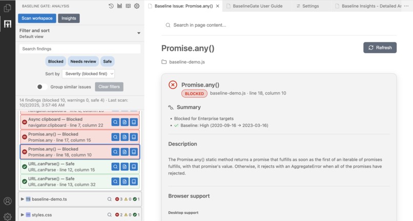 Baseline Gate – screenshot 6