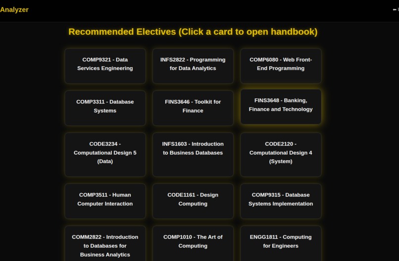 UNSW AI RESUME ANALYZER AND COURSE RECOMMENDER – screenshot 2
