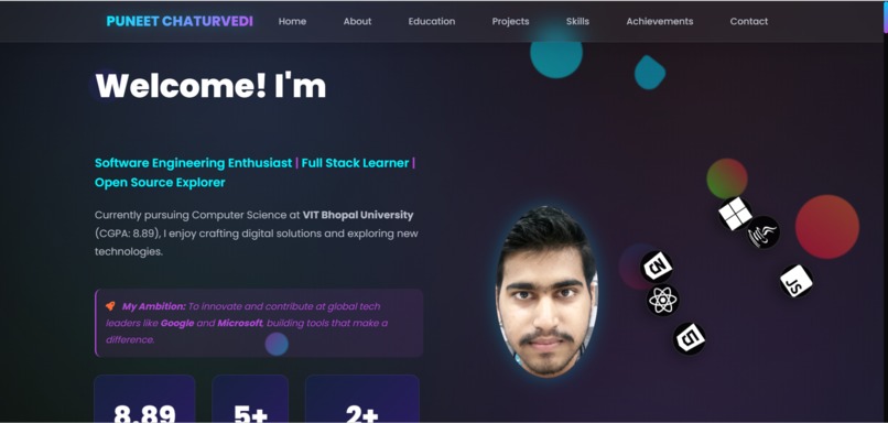 Personal Portfolio – screenshot 1