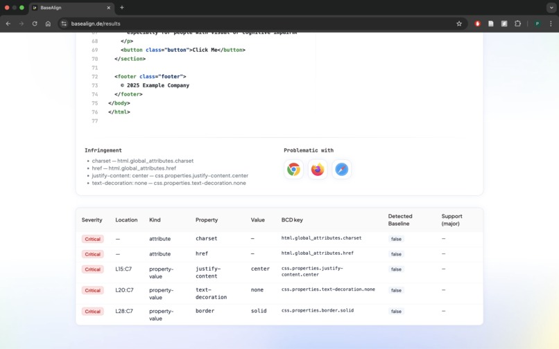 Basealign – screenshot 3