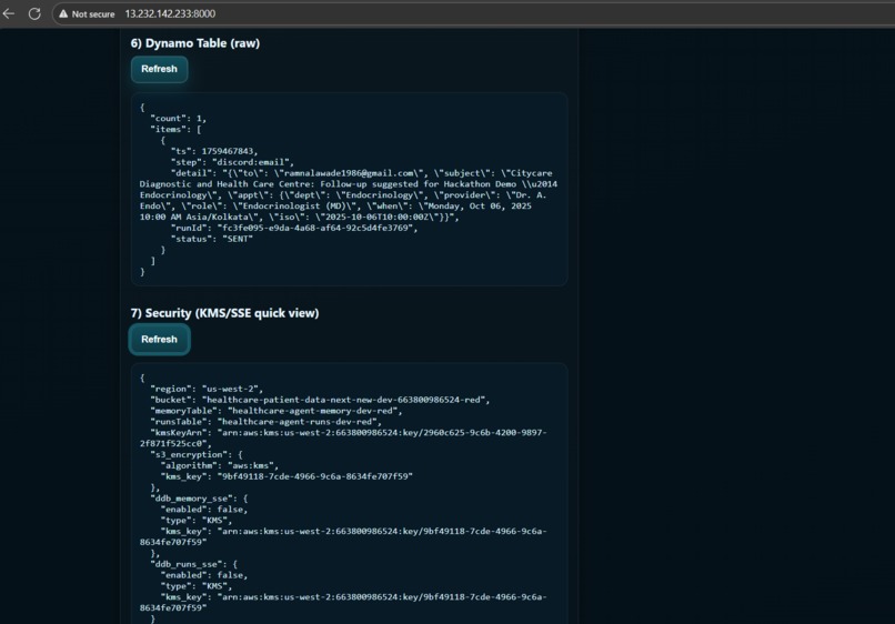 Healthcare Care Coordination Agent – screenshot 3