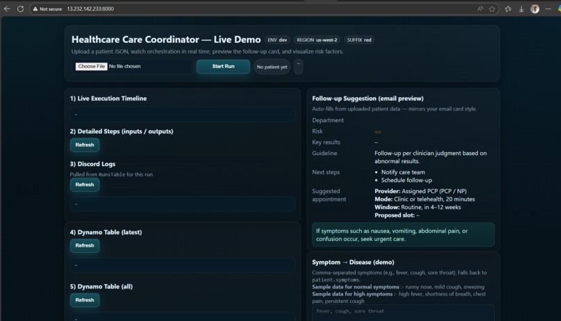 Healthcare Care Coordination Agent – screenshot 9