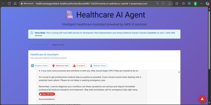 Healthcare AI Agent – screenshot 1