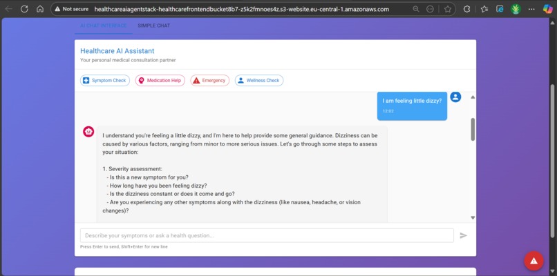 Healthcare AI Agent – screenshot 4