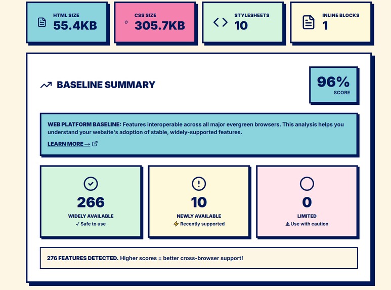 Web Baseline Scanner – screenshot 2