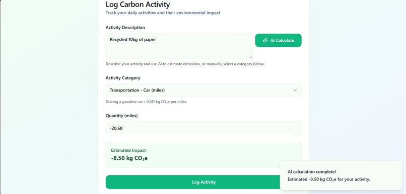 EcoLedger – screenshot 2