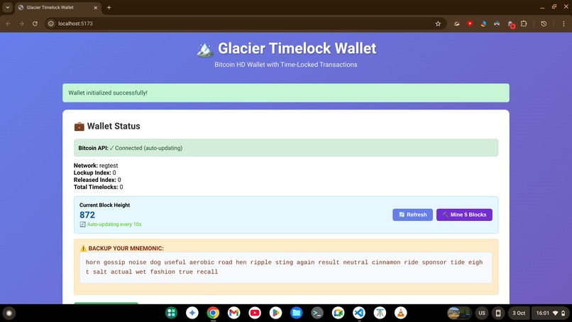 Glacier Wallet – screenshot 1