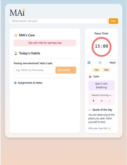 MAI: Your Personal Wellness Companion – screenshot 2