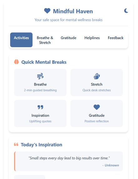 Mindful Haven – screenshot 1