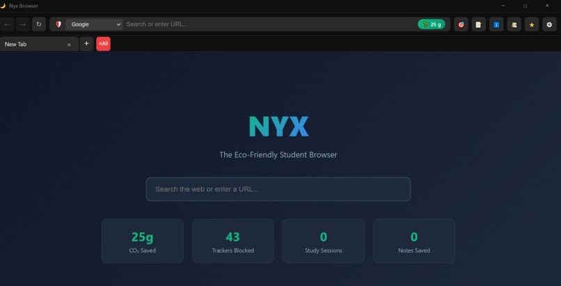 Nyx Browser – screenshot 1