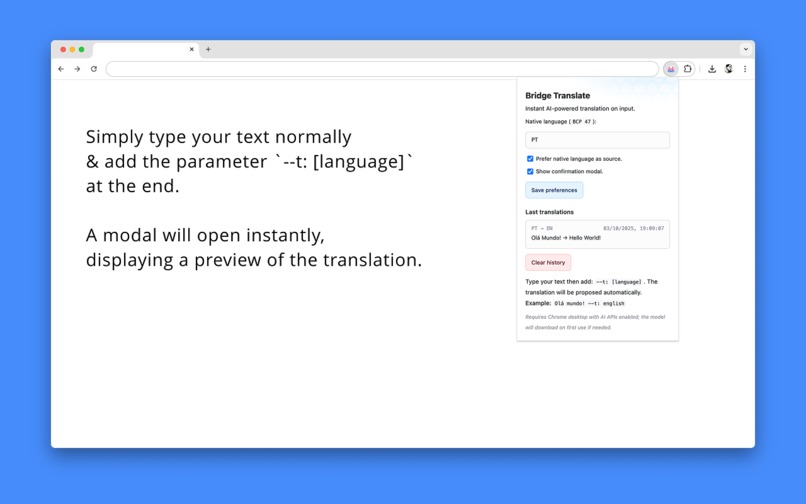 Bridge Translate – screenshot 3