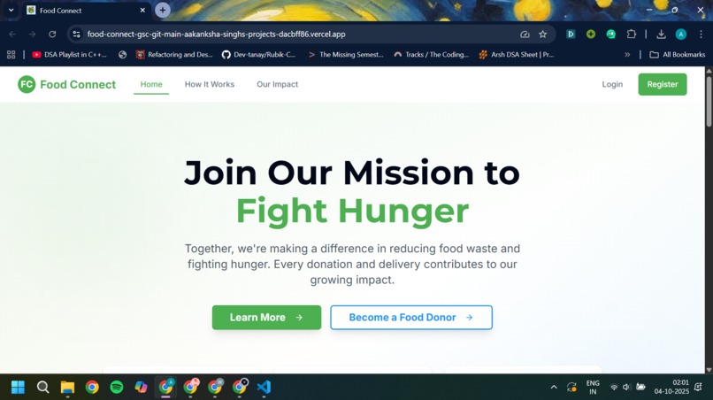 FoodConnect – screenshot 1