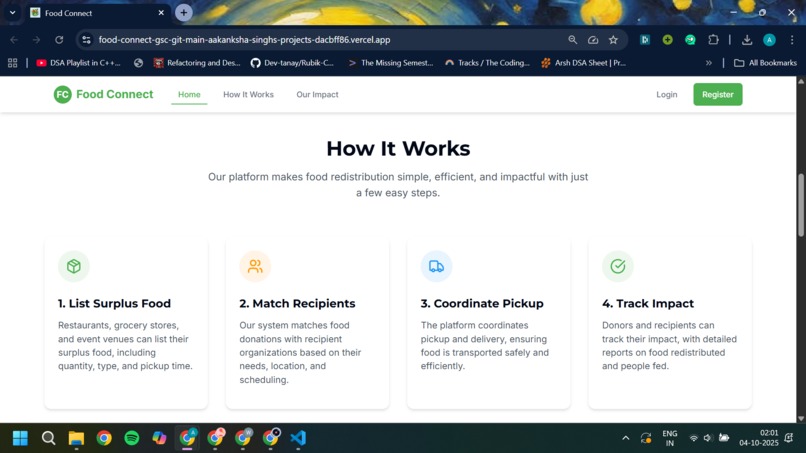FoodConnect – screenshot 2