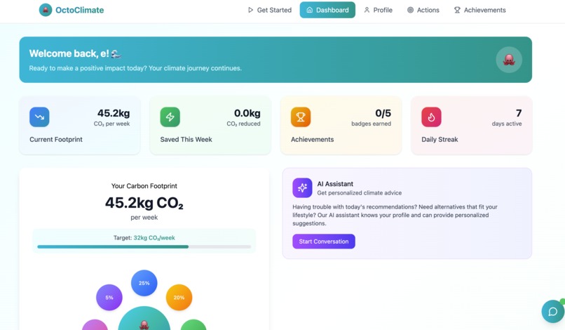 OctoClimate – AI Climate Companion 2.0 – screenshot 2
