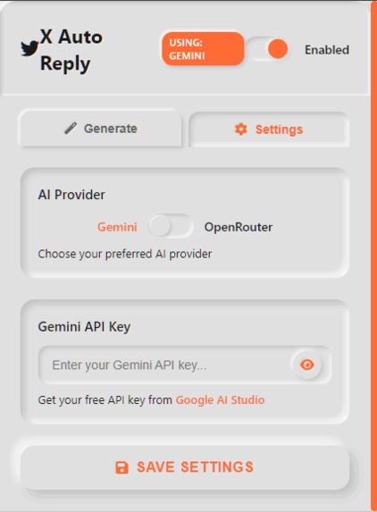X Auto Reply Assistant – AI-powered – screenshot 1