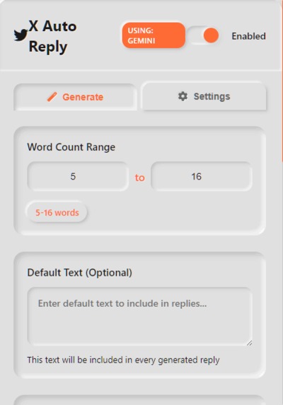 X Auto Reply Assistant – AI-powered – screenshot 2