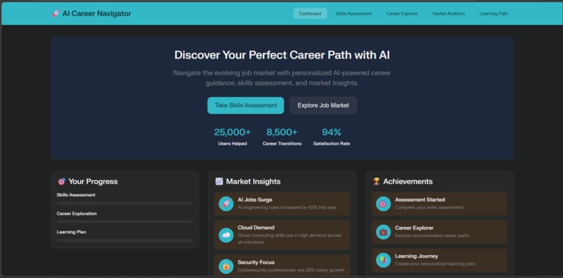 AI-Powered Career  Navigator Platform – screenshot 1