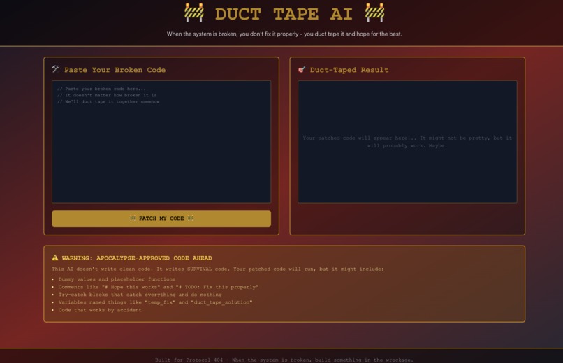 Duct Tape AI – screenshot 1