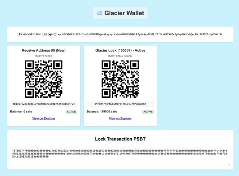 Glacier Wallet – screenshot 4