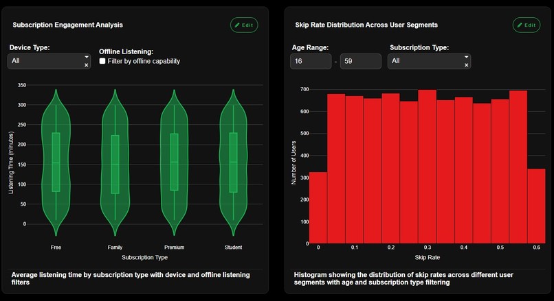 Music Streaming Analytics – screenshot 5