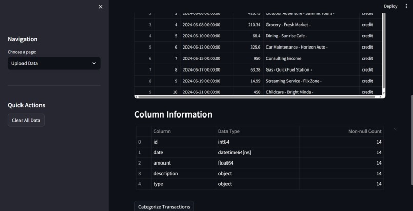 Budgetation – screenshot 2