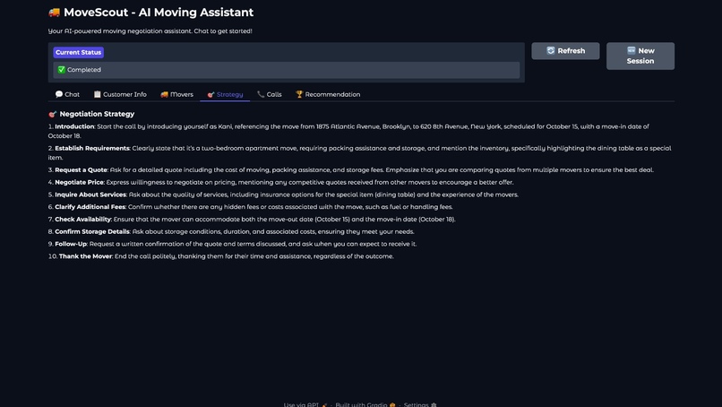 MoveScout – screenshot 1