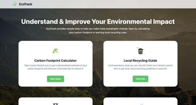 EcoTrack – screenshot 1