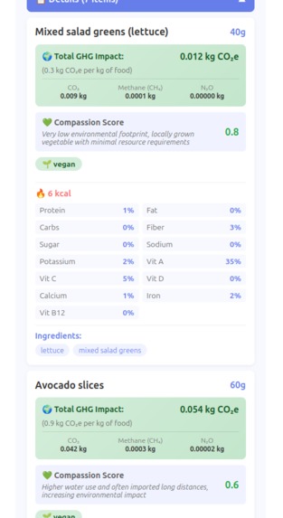 Food Score – screenshot 2