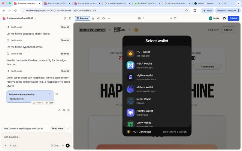 Wibe3 - add crypto to you app with 1 line of prompt – screenshot 3