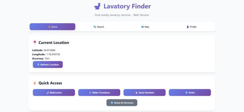 Lavatory Finder – screenshot 1